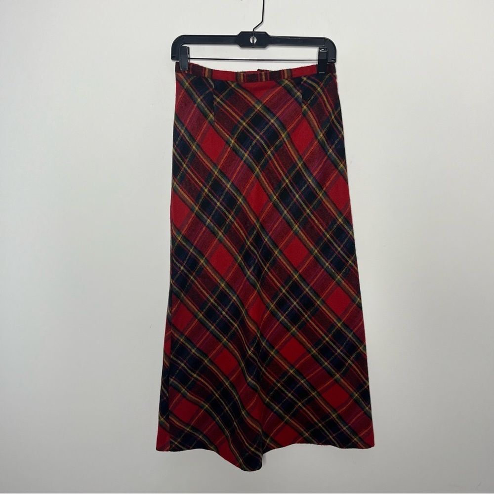 Vintage CC Hughes Plaid A-line Skirt 8